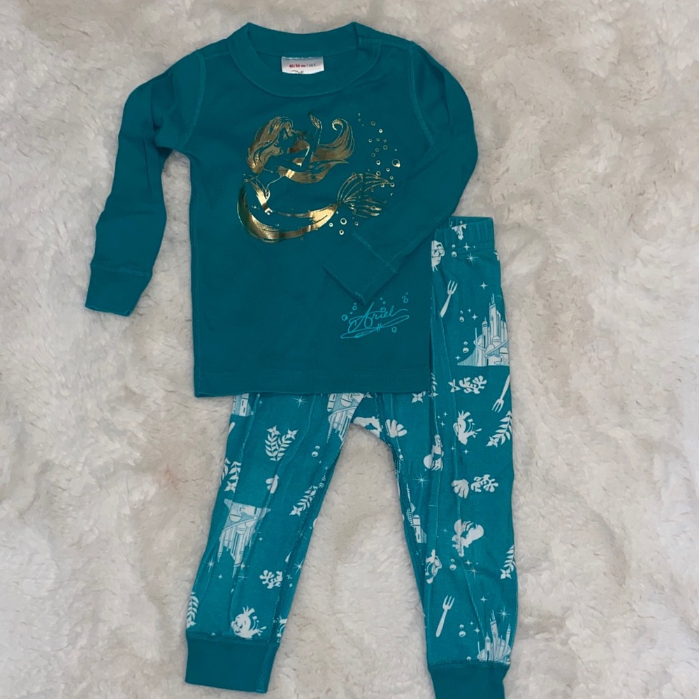 Hanna Andersson Little Mermaid 2T Pajamas